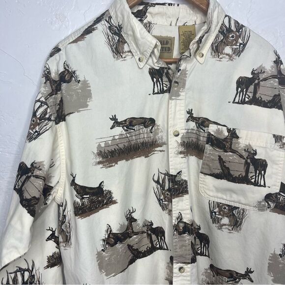 Field Tested Elk Deer Hunting Outdoor Long Sleeve Flannel Size Large - Picture 2 of 7